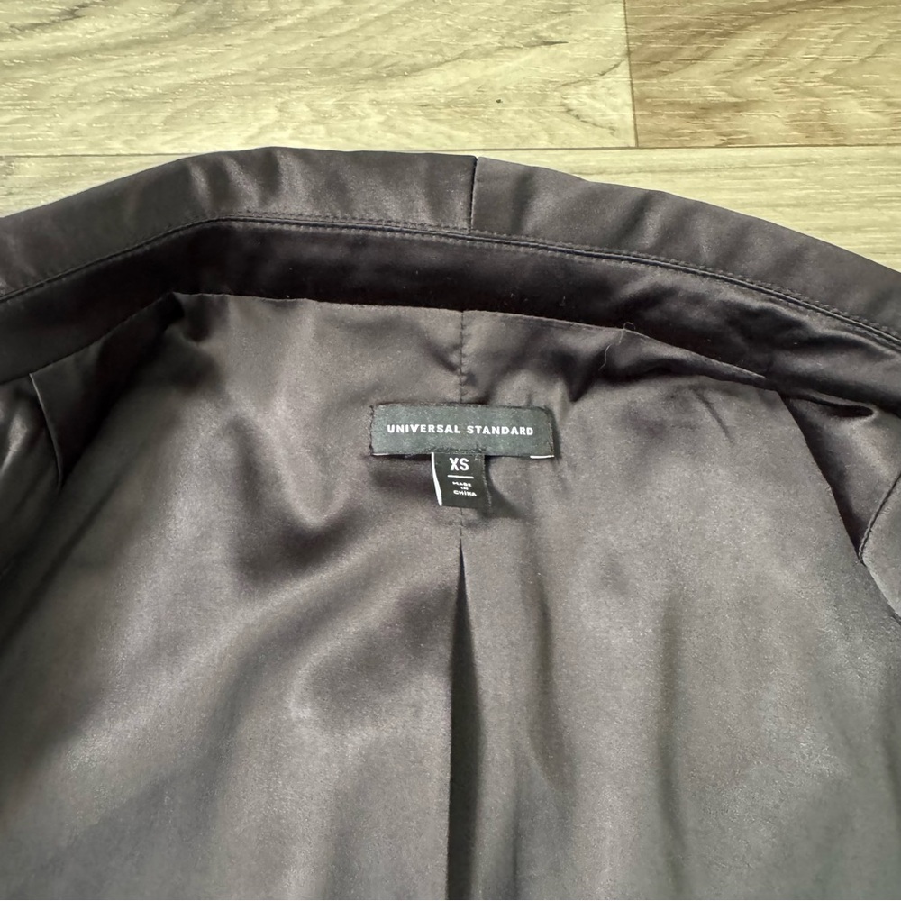 Universal Standard Black Wool Blend Classic Blazer Size Extra Small - Picture 6 of 10